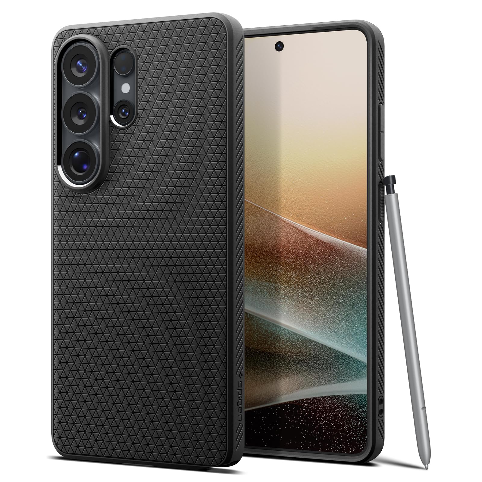 Funda Spigen para Galaxy S26 Ultra, Liquid Air [Sin anillo magnético] [Protección de grado militar] - Negro mate