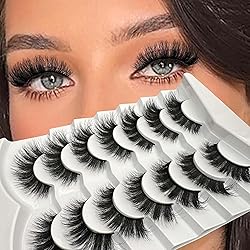 NINGLASH Lashes Strips Cat Eye Fluffy False