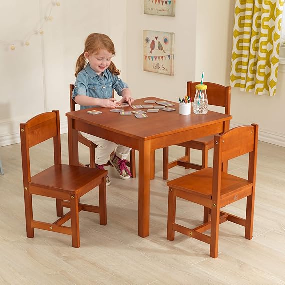 kidkraft farmhouse table and chair set white