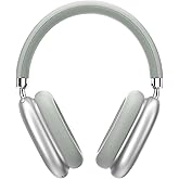 AUDALA P5 Over Ear Bluetooth Headphones Wireless, Adjustable Lightweight Headset with Microphone, Bluetooth5.3,TF,Fitting in Gaming/Gym/Sports/Traveling Headphones for iPhone/Android/Samsung (Silver)