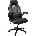 OFM ESS Collection High-Back Racing Style Bonded Leather Gaming Chair, in Gray (ESS-3086-GRY)