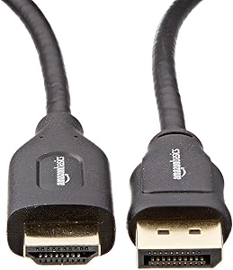 AmazonBasics DisplayPort to HDMI Display Cable - 10 Feet (3 Meters)