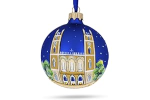 BESTPYSANKY Notre-Dame Basilica, Montreal, Canada Glass Ball Christmas Ornament 3.25 Inches