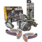 Work Sharp Ken Onion Edition Knife &amp; Tool Sharpener Elite Mk2 - Complete Knife Sharpening System with Blade Grinding Attachment and extra belts