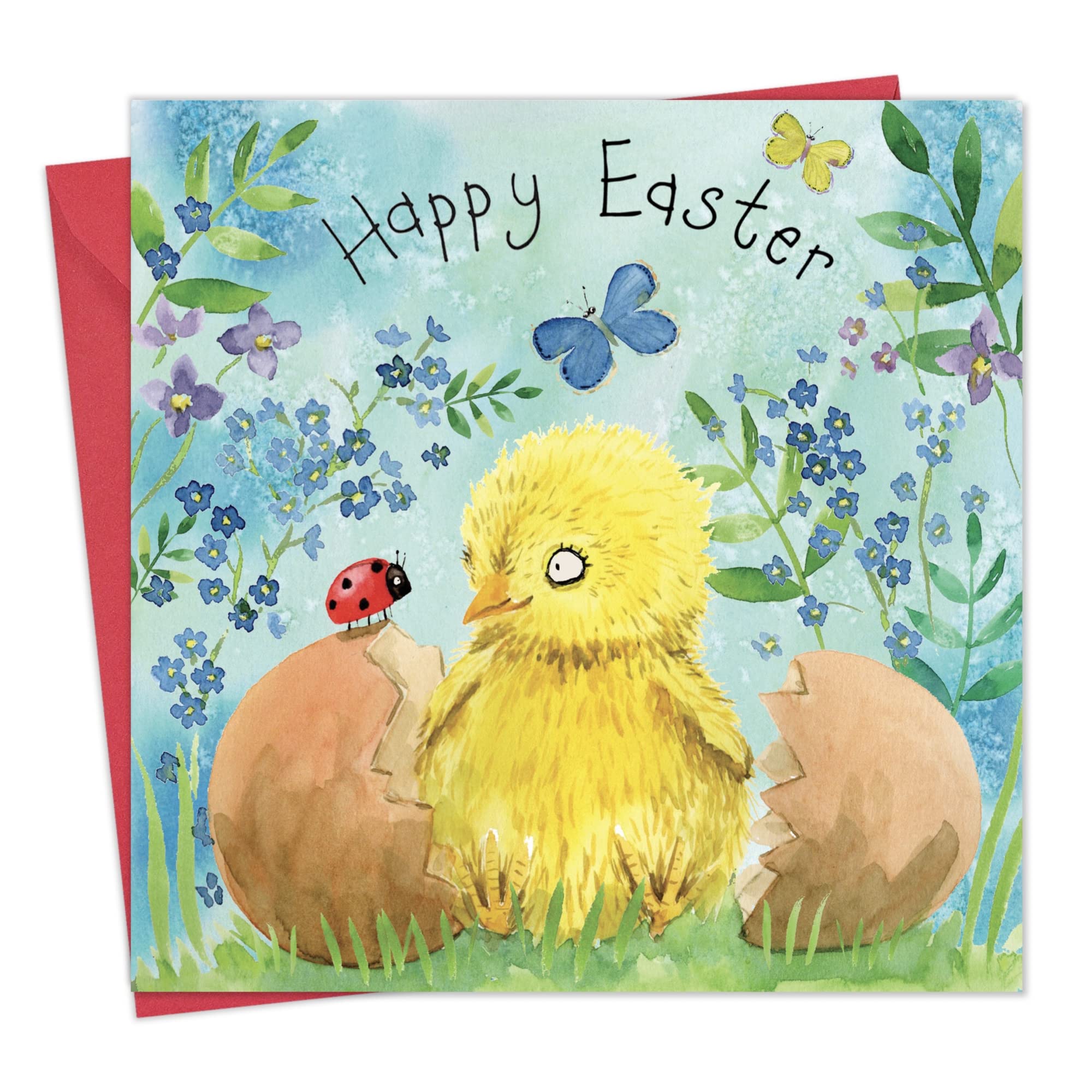 Twizler Easter Card Chick - Easter Sunday Card for Her or Him - Wife Husband - Mum Dad - Granddaughter Grandson