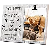 KINGNOW Pet Picture Frame Cat or Dog Frame 4x6 Memorial Pet Loss Picture Frame