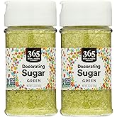 365 by Whole Foods Market, Green Decorating Sugar, 3.3 Ounce (Pack of 2)