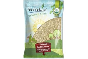 Organic Buckwheat Groats, 10 Pounds – Whole Grain Buckwheat Seeds by Food to Live. Hulled, Non-GMO, Kosher, Raw, Vegan, Sirtf