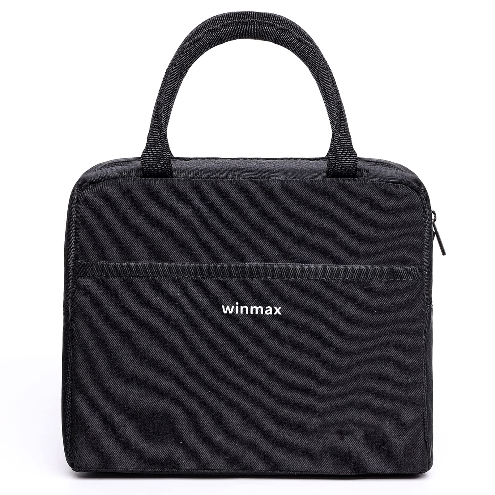 Cooler Insulated Lunch Bags for Women, Men, Boys Girls for Work and Picnic 8L (Black)