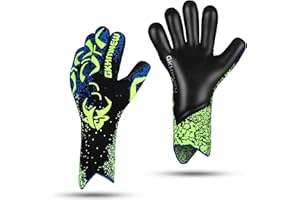 GKHMNEW Soccer Goalkeeper Goalie Gloves Kids Youth and Adult Provide Extreme Strong Control and Grip, Breathable and Comfortable Soccer Gloves,High Performance Goalkeeper Glove Equipment