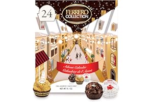 FERRERO ROCHER Ferrero Collection Holiday Advent Calendar 2025, Premium Assorted Christmas Gift Box, 24 Piece, 9.1 oz