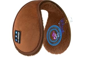 LC-dolida Bluetooth Ear Warmers Winter Music Earmuffs Bluetooth Ear Muffs Built-in HD Speakers Wireless Ear Muffs Headphones Gifts for Men Women Kids for Skating Skiing Hiking