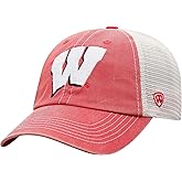 Collegiate Hats - Fitted Caps Adjustable Hats and Snapbacks Available (Adjustable Hat, Wisconsin Vintage)