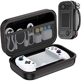 Mocagen MC1 Phone Controller for iPhone &amp; Android &ndash; Ergonomic Grip, Low Latency, Case Friendly, Mobile Controller with Hall Effect Joysticks, Portable Travel Companion for Car/Leisure(White+Black Case)