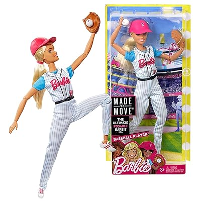 2016 Barbie Made to Move Baseball Player Doll with Jamaica Ubuy
