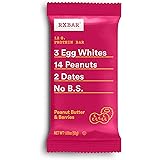 RXBAR, Peanut Butter & Berries, Protein Bar, 1.83 Ounce (Pack of 12), High Protein Snack, Gluten Free