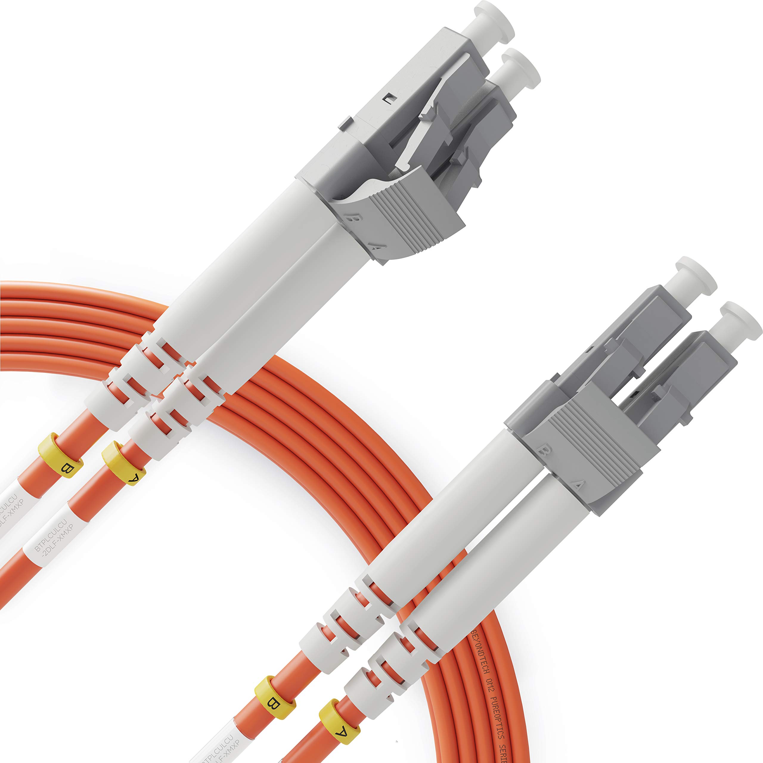 LC to LC Multimode Fibre Patch Cable Duplex - 3M - (LSZH) 50/125um OM2 (1 Pack) - Beyondtech PureOptics Lead Series