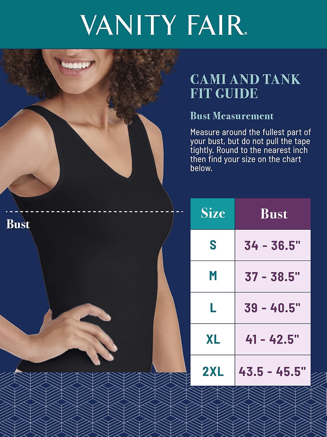 Vanity Fair Women's Seamless Tailored Camisole 17210 at  Women’s Clothing store