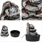BTGGG Indoor Fountains Rolling Ball LED Light 20.5x20.5x25cm 3 Pin UK Plug view 6