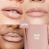 Oulac Satin Matte Lipstick Nude SG01 Bare 4.3g Vegan Creamy Formula view 6