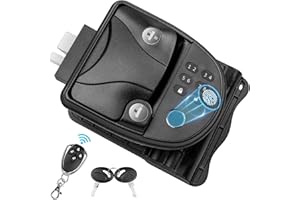 YEYETUO Upgraded RV Door Lock Keyless Entry Keypad, Fingerprint Metal RV Keyless Entry Door Lock, Camper Door Lock for Travel Trailer, RV Door Latch Fit for 2.75" x 3.75" Lock Hole