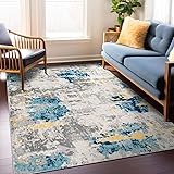 Rugshop Sky Collection Transitional Abstract Area Rug 7'10" x 10' Cream