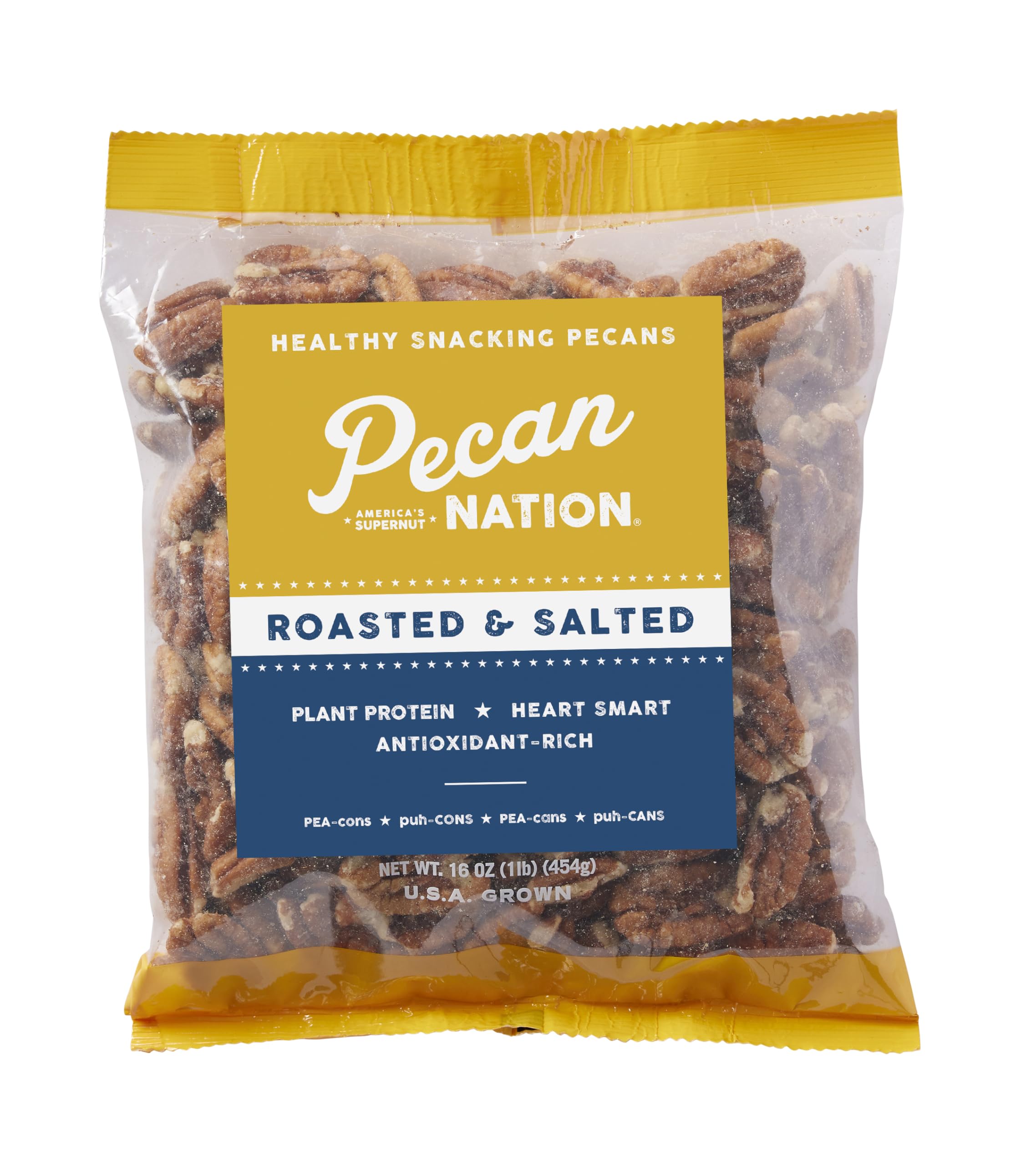 Pecan Nation Roasted & Salted Pecan Halves 16
