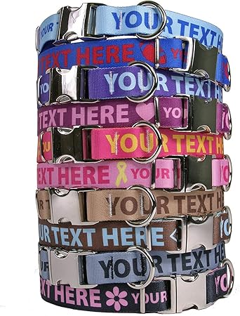 embroidered dog collars amazon