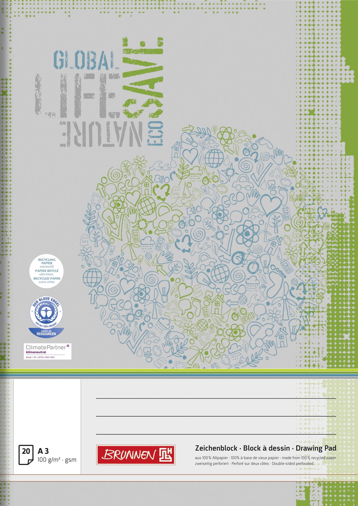 Baier Schneider Environmental &Pad (297 MM x 420 MM x A3 100 g/M ², Environment - 2