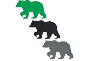 GEAR AID Tenacious Tape Repair Patches – Peel-and-Stick Nylon Gear Patches for Jackets, Tents, Sleeping Bags, Backpacks, and Outdoor Gear – Fix Rips, Tears, and Holes, 3 Patches, Bear