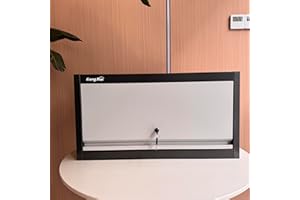 GangMei Metal Wall Cabinets, Garage Mounted Tool Storage Cabinet with Hanging Up-Flip Locking Doors for Home Office Basement Pantry School and Workshop, Assembly Required