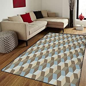 Tapete geométrico, Abstracto, Efecto Tridimensional con diseño de Cubos