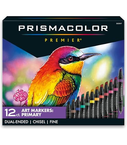 Amazon.com : Prismacolor Premier Dual-Ended Art Markers, Chisel