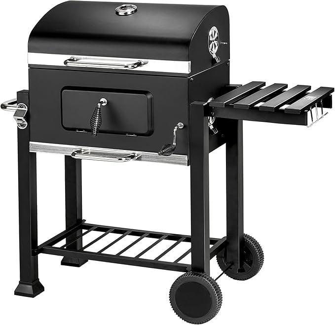 TecTake BBQ GRILL BARBECUE CHARBON DE BOIS FUMOIR diverses tailles au