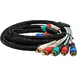 Mediabridge Component Video Cables with Audio (6 Feet) - Gold Plated RCA to RCA - Supports 1080i