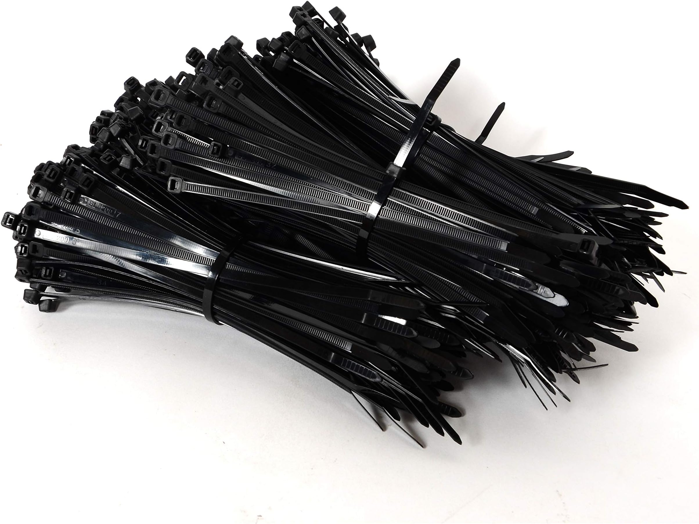 Case of Zip Ties. Case of 10,000 Cable Ties. Black 8" Industrial Grade Self-Locking Nylon Ties. 50 lb