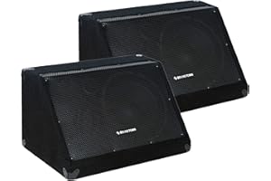 Sound Town 2-Pack Passive DJ PA Stage Monitor Speakers METIS-10M-PAIR 10” 300W with Compression Driver for Live Sound, Bar, Church