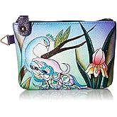 Anna by Anuschka Women's Hand Painted Leather Coin Pouch Purse