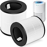 2 Packs D09 Replacement Filter Compatible with Tailulu D09 Air Cleaner Purifier for Home Large Room Up to 1345 Sq Ft, CADR 180m³/h+