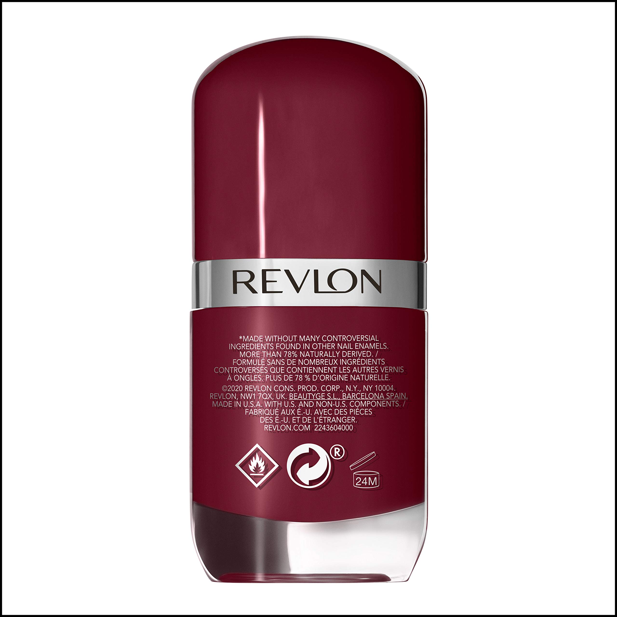 REVLON Ultra HD Snap Nail Color, Natural Rich Glossy Polish, 100% Vegan Formula, No Base or Top Coat Needed, 024 So Shady, 0.27 fl oz