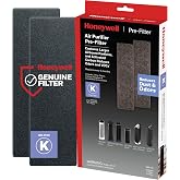 Honeywell Air Purifier Pre-Filter, Works with AirGenius Series, 2 Pack | Household Odor &amp; Gas Reducing Pre-filter, Compatible with Select QuietClean and AirGenius Air Purifiers