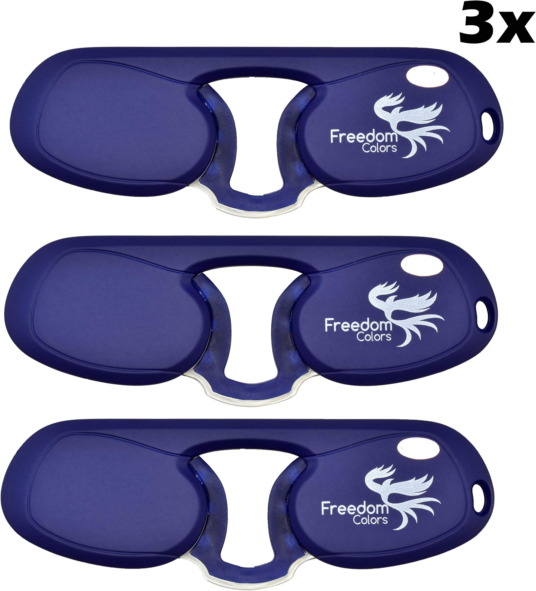 +2.50 POWER. MINI READING GLASSES | RUBBER PINCE NEZ UNISEX STYLE | ULTRA SLIM READING GLASSES. (+2.50 Strenght)