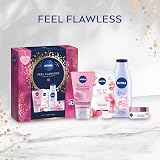 NIVEA Feel Flawless Gift Set 4 Skincare Essentials Rose & Argan Oil view 2