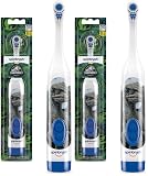 Spinbrush Jurassic World Battery Powered Electric Toothbrush for Children Ages 3+ with 1 AA Battery, Soft Head Bristles, Leakproof SoftSwitch, Ready-to-Use (Pack of 2)