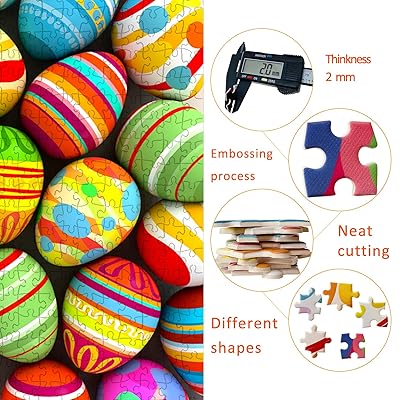 Buy Artmooon Puzzles 500 Piece Puzzles For Adults Colorful Easter Eggs Jigsaw Puzzles For Kids Christmas Thanksgiving Halloween New Year Valentine Gift Online In Turkey B0919hlkln