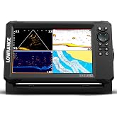Lowrance Eagle Eye 9 Live Sonar Fish Finder with Preloaded C-MAP Charts | 9-inch IPS display, Live Forward, Live Down, CHIRP, FishReveal, included transducer