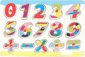 Simple Days Wooden Learning Numeric Numbers Board for Kids