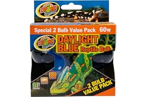 Zoo Med (3 Boxes) 2-Pack Daylight Blue Reptile Bulb, 60-watt - 6 Bulbs Total