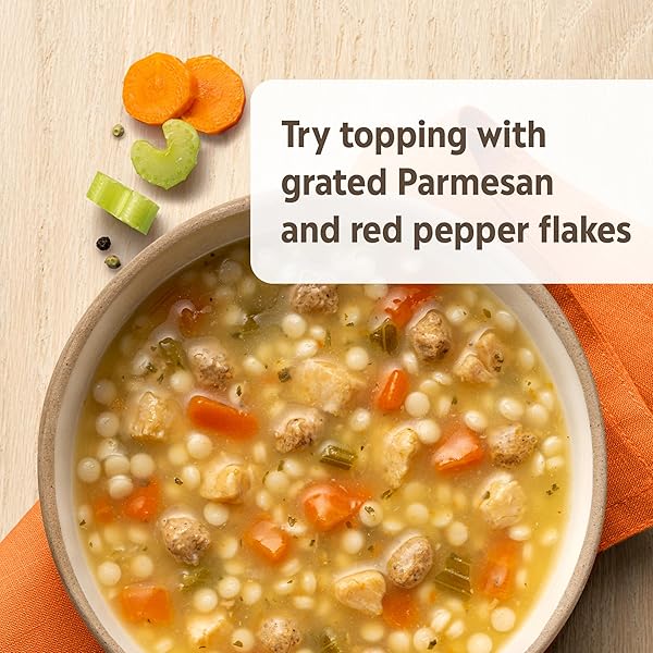 CAMPBELL’S HOMESTYLE ITALIAN-STYLE CHICKEN SOUP WITH TURKEY MEATBALLS, 16.1 OZ CAN