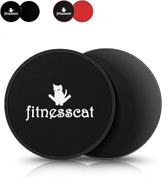 Amazon Fitnesscat ローテス コア スライダ コア スライダー コア エクササイズ ディスク スライドディスク 体全体を強化し 腹部と臀筋エクササイズ用運動器具 体幹トレーニング コア強化 両面使用できる カーペットや堅木フローリング上で使えます ２枚入り